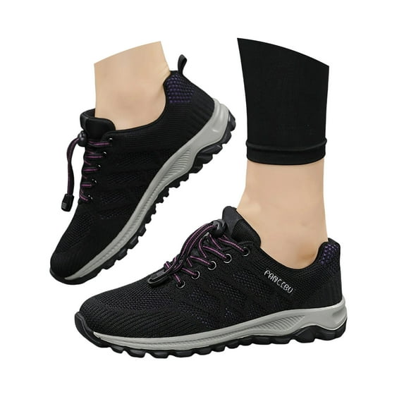 Mostsola Mesh Running Shoes for Women Lace up Sneakers Comfort Breathable Non-Slip Walking Shoes
