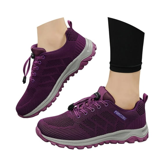 Mostsola Mesh Running Shoes for Women Lace up Sneakers Comfort Breathable Non-Slip Walking Shoes