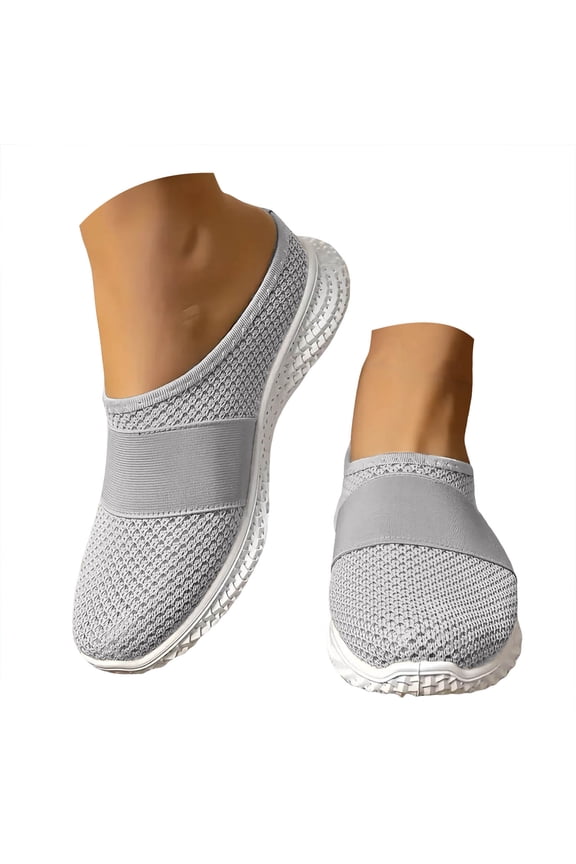 Mules for Women Lightweight Backless Mesh Sneakers Slip on Slides Summer Slippers