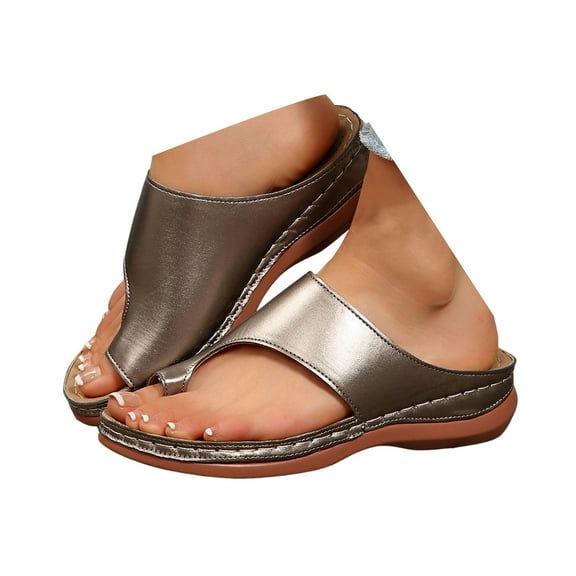 Mostsola Orthopedic Sandals for Women 2025 Flip Flops Comfortable Soft Sole Slip on Walking Shoes