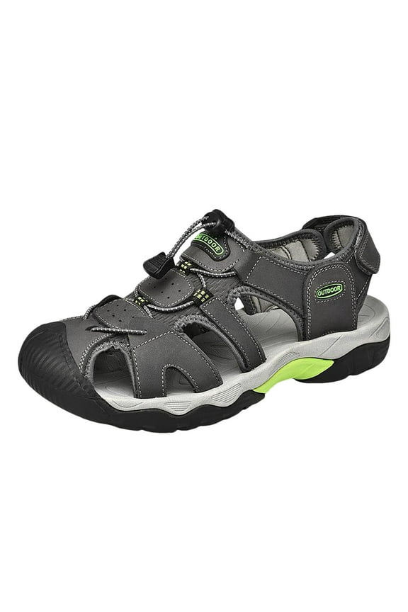 Outdoor Sport Sandals for Men Closed Toe Hiking Athletic Lightweight Trail Walking Water Shoe