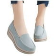thumbnail image 1 of Mostsola Platform Loafers for Women Comfortable Business Shoes Slip on Wedges Walking Shoes, 1 of 5