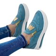 thumbnail image 1 of Mostsola Platform Loafers for Women Zipper Fashion Sneakers Suede Slip on Walking Shoes Wedges Heels, 1 of 4