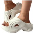 thumbnail image 1 of Mostsola Platform Sandals for Women 2025 Fashion Wedges Heels Lightweight Slip on Slides, 1 of 6
