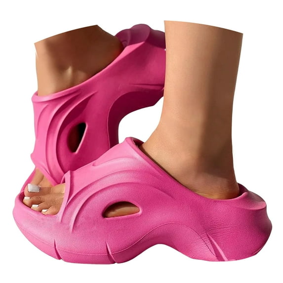 Mostsola Platform Sandals for Women 2025 Fashion Wedges Heels Lightweight Slip on Slides