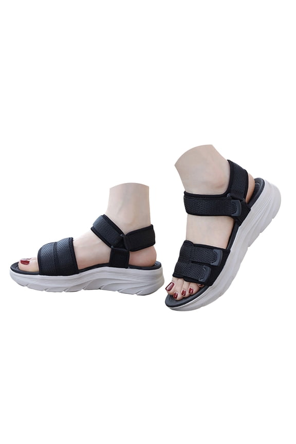Platform Sandals for Women Adjustable Wide Width Athletic Outdoor Water Beach Shoes