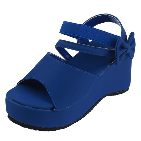 Mostsola Platform Wedge Sandals for Women Open Toe Slingback Ankle Strap Heels Sandals with Bow