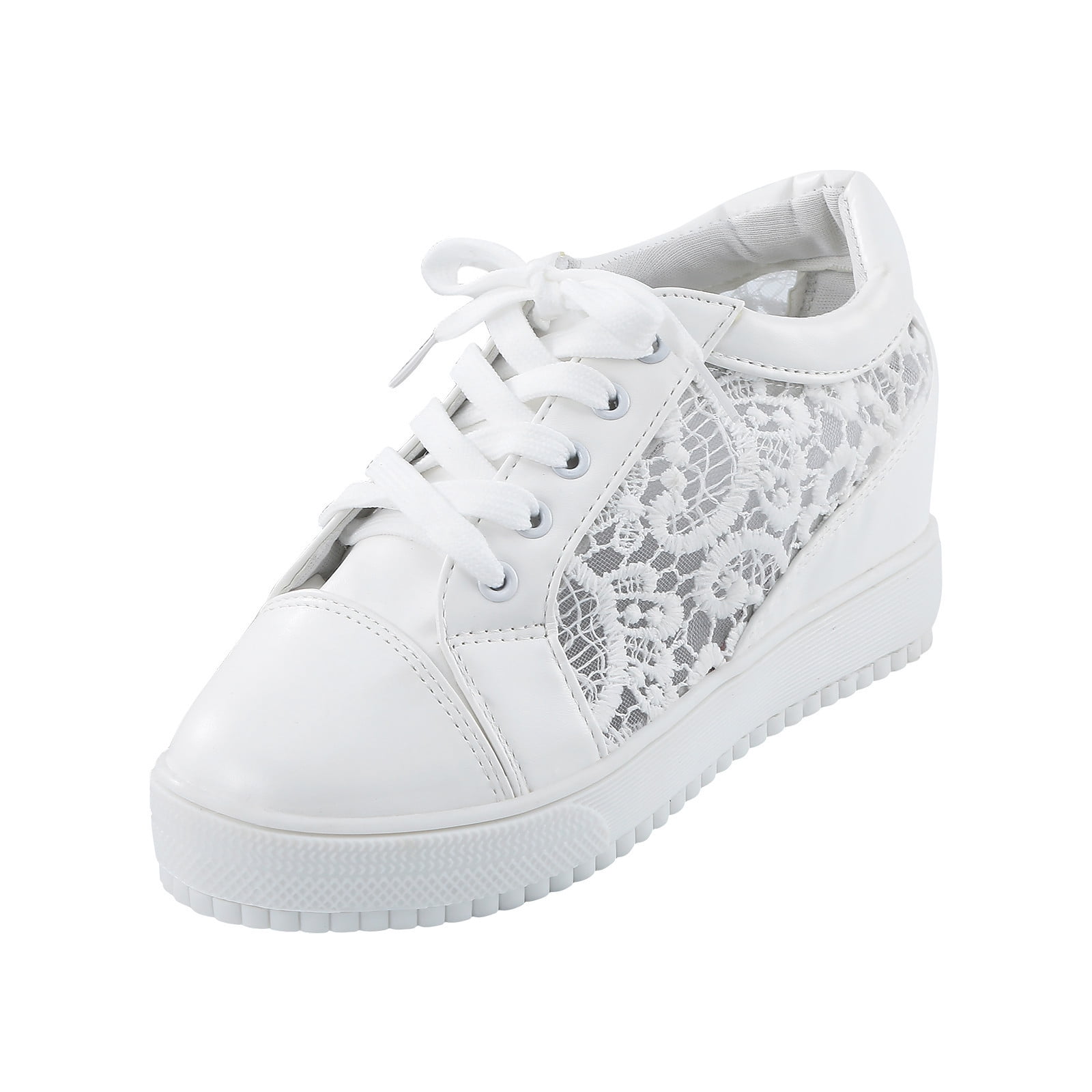 Wedge Sneakers – Platform Lace-Up Shoes for Women
