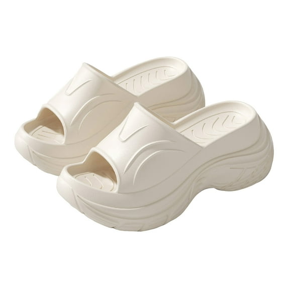 Mostsola Sandals for Women 2025 Fashion Platform Slip on Shoes Open Toe Slides Heels