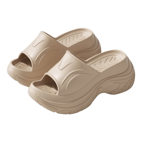 Mostsola Sandals for Women 2025 Fashion Platform Slip on Shoes Open Toe Slides Heels