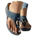 thumbnail image 1 of Mostsola Sandals for Women 2025 Orthopedic Wedge Flip Flops Dressy Summer Walking Shoes Slides, 1 of 9