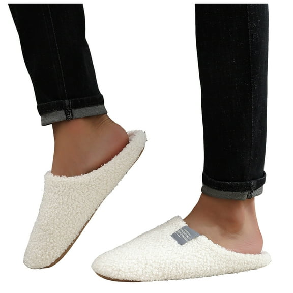 Mostsola Scuff Slippers for Women Comfort Memory Foam Slip on House Shoes Indoor Bedroom Slippers