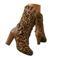 thumbnail image 1 of Mostsola Sexy Lace Mid Calf Boots for Women Sweet Suede Lace up Heeled Booties 70s Dress Boots, 1 of 8