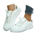thumbnail image 1 of Mostsola Shoes for Women Lace up Tennis Shoes Non-Slip Comfortable Casual Walking Sneakers, 1 of 7