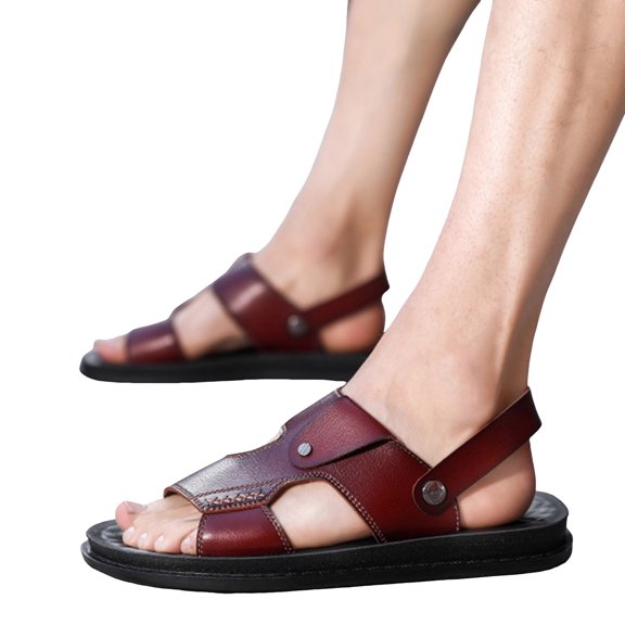 Mostsola Slides for Men Adjustable Slip on Shoes Comfortable Arch Support Sandals Beach Shoes