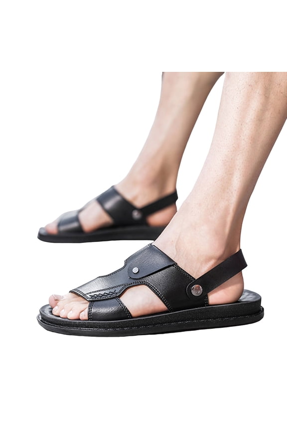 Slides for Men Adjustable Slip on Shoes Comfortable Arch Support Sandals Beach Shoes