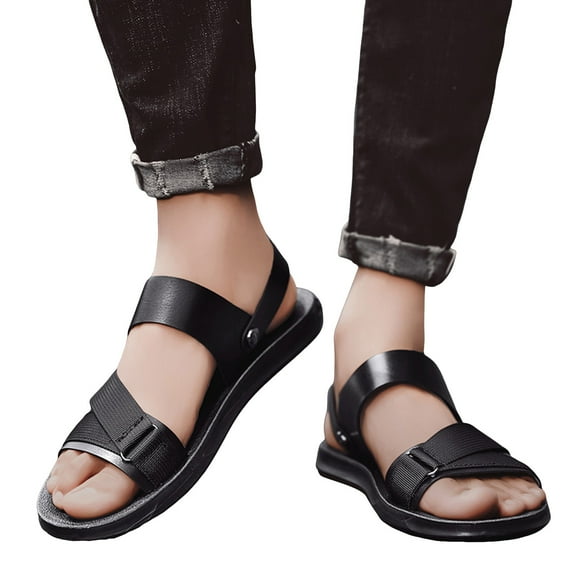 Mostsola Slides for Men Adjustable Slip on Shoes Comfortable Arch Support Sandals Beach Shoes