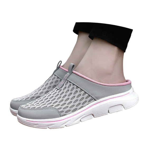 Mostsola Slides for Women Comfortable Mesh Sandals Slip on Sneakers Arch Support Walking Shoes