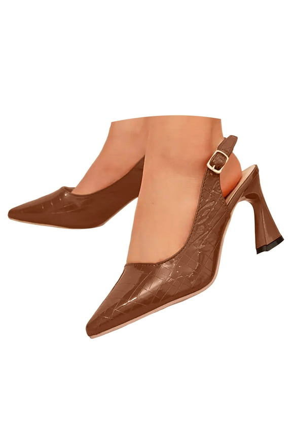 Slingback Heels for Women Pointed Toe Pumps Slingback Kitten Heels Wedding Dress Shoes