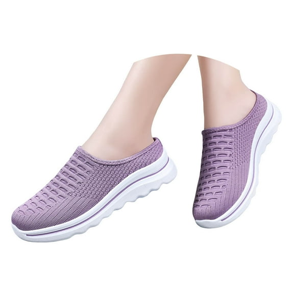 Mostsola Slippers for Women Comfort Slip on Shoes Breathable Mesh Mules Slides Casual Walking Shoes
