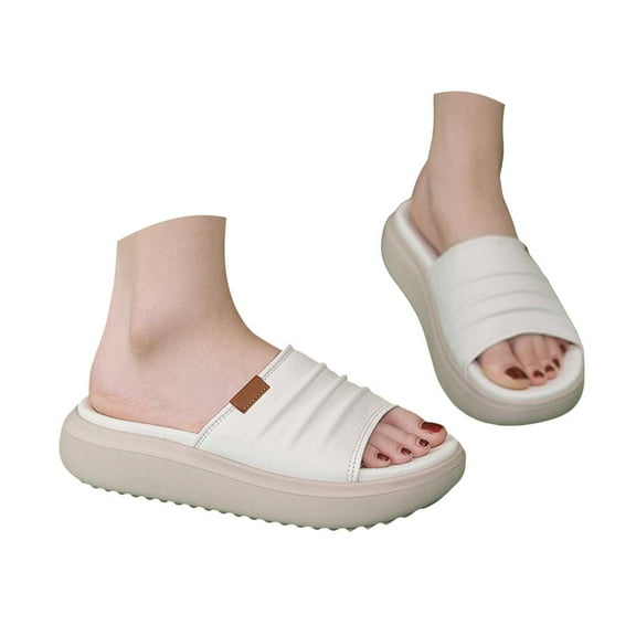 Mostsola Slippers for Women Comfort Soft Sole Slip on Shoes Casual Platform Sandals