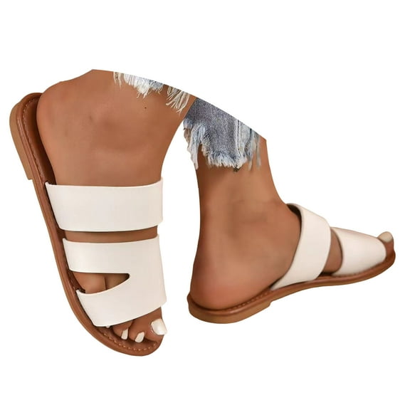 Mostsola Slippers for Women Lightweight Soft Slide Sandals Casual Flats Summer Beach Shoes