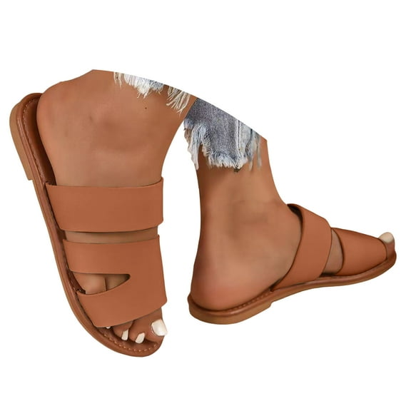 Mostsola Slippers for Women Lightweight Soft Slide Sandals Casual Flats Summer Beach Shoes