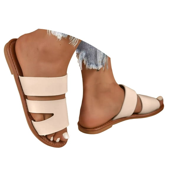 Mostsola Slippers for Women Lightweight Soft Slide Sandals Casual Flats Summer Beach Shoes