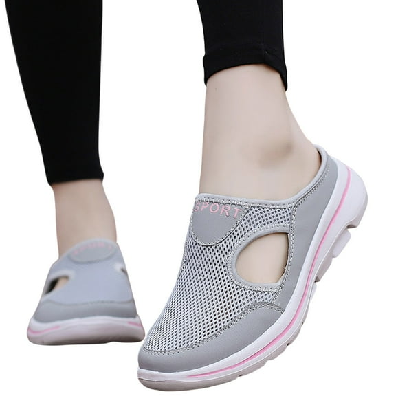Mostsola Slippers for Women Mesh Sandals Slip on Shoes Clogs Mules Cutout Casual Walking Shoes