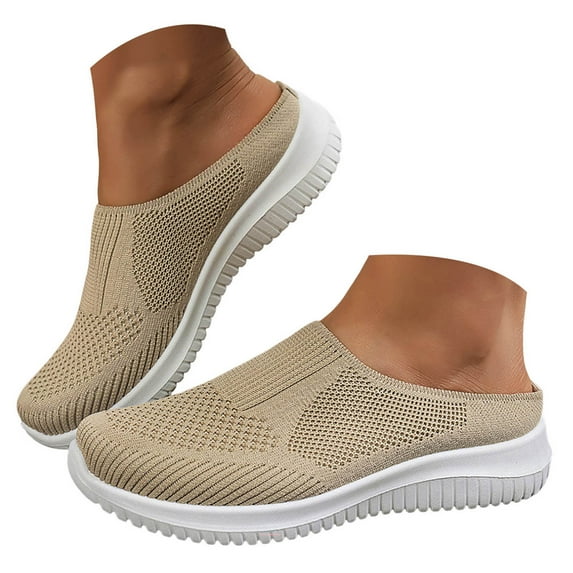 Mostsola Slippers for Women Mesh Slip on Slides Lightweight Mules Shoes Comfortable Walking Shoes