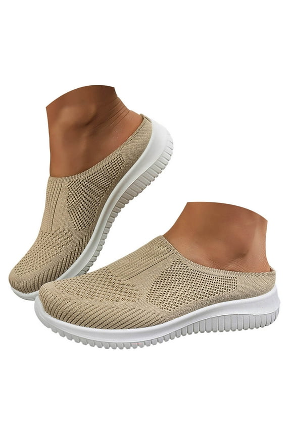 Slippers for Women Mesh Slip on Slides Lightweight Mules Shoes Comfortable Walking Shoes