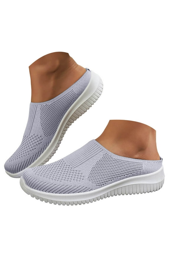 Slippers for Women Mesh Slip on Slides Lightweight Mules Shoes Comfortable Walking Shoes