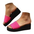 thumbnail image 1 of Mostsola Slippers for Women Platform Sandals Backless Wedges Heels Slip on Sandals Shoes, 1 of 8
