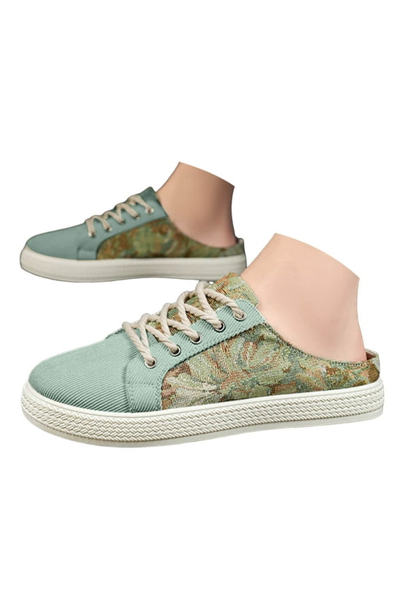 Sneakers for Men Slip on Flats Fashion Mules Clog Slippers Casual Closed Toe Slides