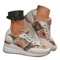 Mostsola Sneakers for Women Casual Dressy Walking Shoes Wedge Tennis Shoes Trendy Platform Heels