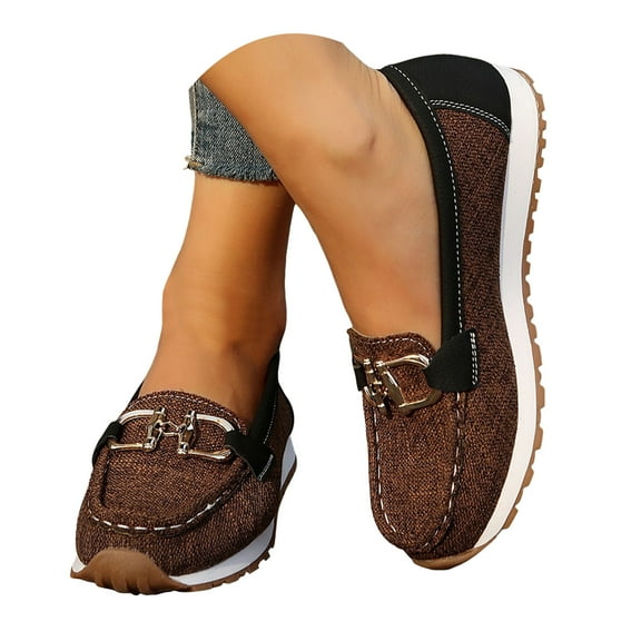 Mostsola Sneakers for Women Casual Loafers Fashion Slip on Canvas Shoes Non-Slip Walking Shoes