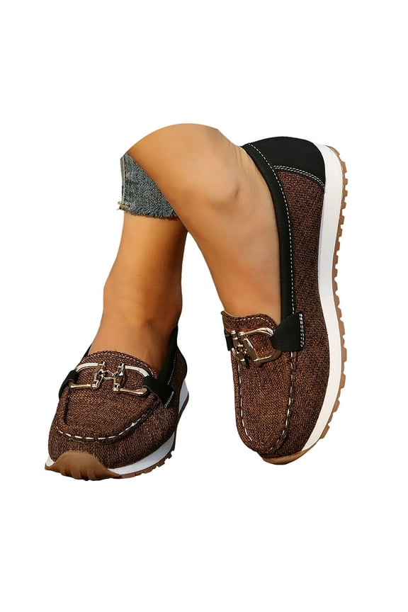 Sneakers for Women Casual Loafers Fashion Slip on Canvas Shoes Non-Slip Walking Shoes