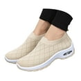 thumbnail image 1 of Mostsola Sneakers for Women Knitted Slip on Sock Shoes Casual Loafers Arch Support Walking Shoes, 1 of 9