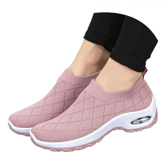 Mostsola Sneakers for Women Knitted Slip on Sock Shoes Casual Loafers Arch Support Walking Shoes