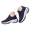 thumbnail image 1 of Mostsola Sneakers for Women Lace up Lightweight Mesh Running Shoes Platform Anti-Slip Walking Shoes, 1 of 7