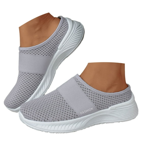 Mostsola Sneakers for Women Mules Walking Shoes Slip on Slides Comfortable Closed Toe Sandals