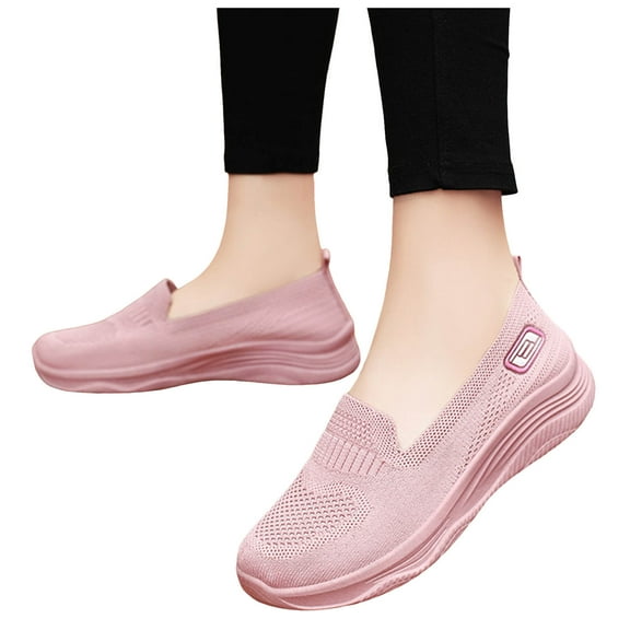 Mostsola Sneakers for Women Slip on Walking Shoes Loafers Comfort Cushioned Non-Slip Nurse Shoes