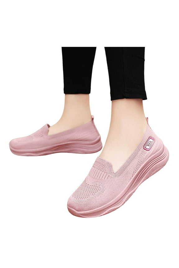 Sneakers for Women Slip on Walking Shoes Loafers Comfort Cushioned Non-Slip Nurse Shoes