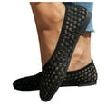 thumbnail image 1 of Mostsola Square Toe Flats for Women Trendy Knitted Mesh Business Casual Shoes Slip on Dress Shoes, 1 of 9