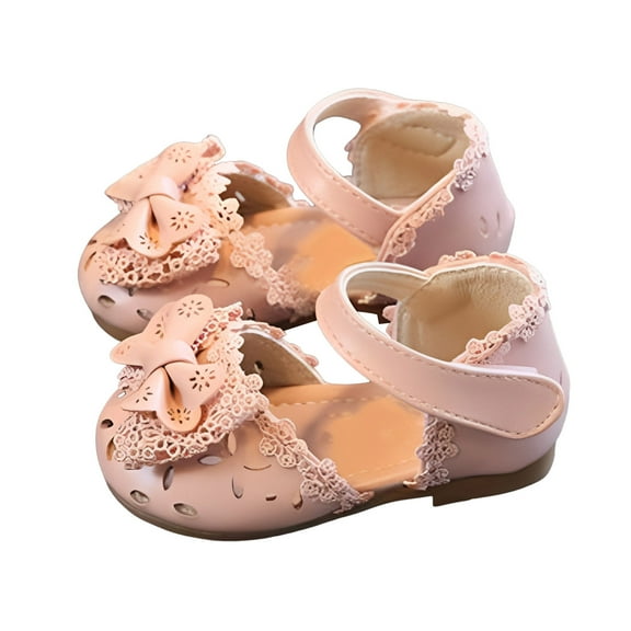 Mostsola Toddler Bow Mary Jane Shoes Girls Cute Princess Dress Flats Non-Slip Walking Shoes