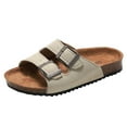 thumbnail image 1 of Mostsola Toddler Kids Sandals Boys Girls Cork Footbed Sandals with Adjustable Buckle Casual Slides, 1 of 9