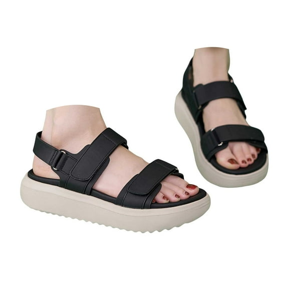 Mostsola Walking Sandals for Women Arch Support Platform Sandals Casual Adjustable Beach Shoes
