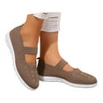 thumbnail image 1 of Mostsola Walking Shoes Women Knit Mesh Mary Jane Flats Soft Sole Lightweight Nursing Shoes, 1 of 8