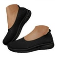 thumbnail image 1 of Mostsola Walking Shoes Women Knit Mesh Slip on Loafers Comfortable Lightweight Flats Nursing Shoes, 1 of 9