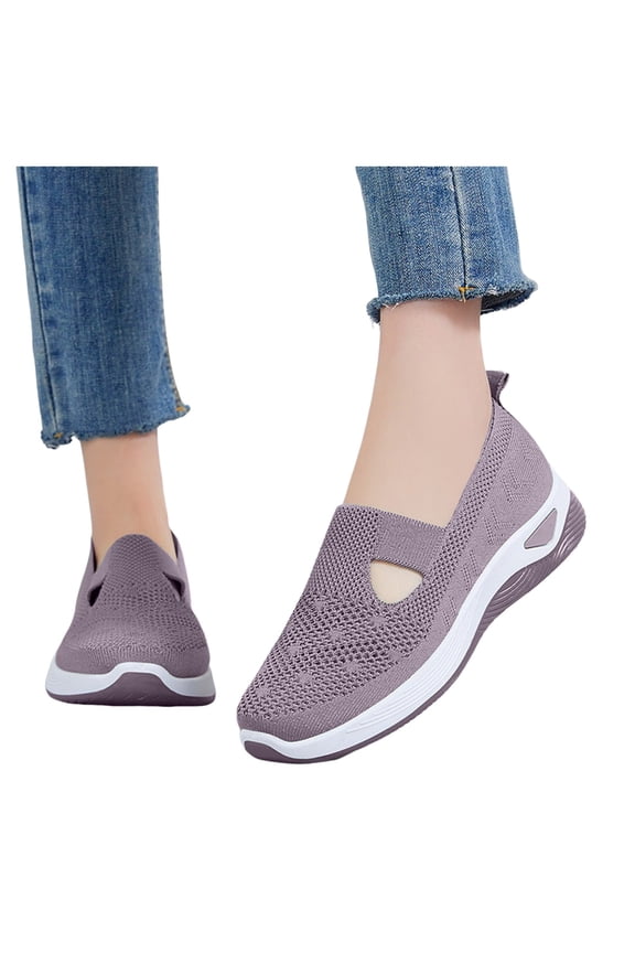 Walking Shoes Women Slip on Loafer Lightweight Mesh Walking Shoes Comfortable Nurse Shoes